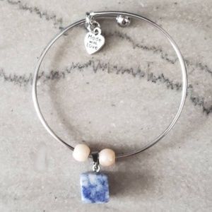 Sodalite Stainless Steel Bracelet
